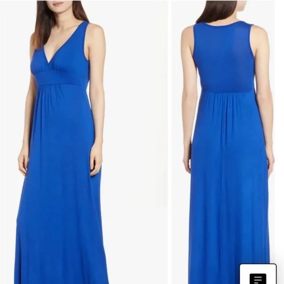 NWT Blue Lovapella Maxi Dress, PXL - Picture 1 of 3